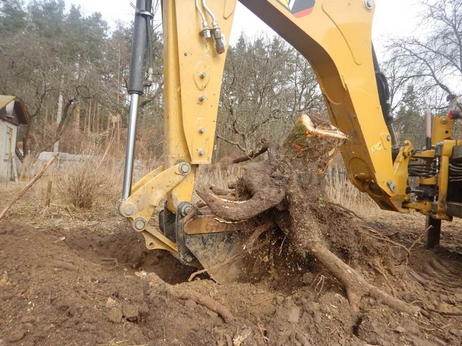 Корчевание пней компанией «Лесоруб 7»
