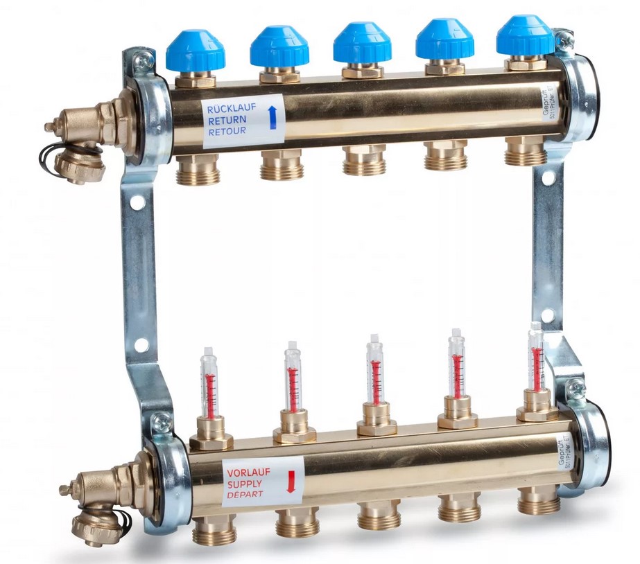Коллектор для теплого пола и его виды