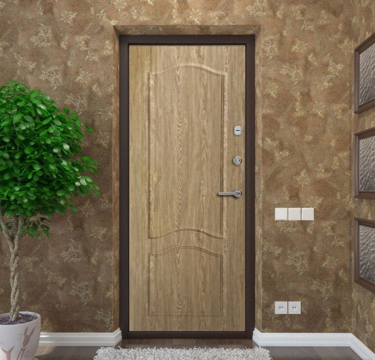 Отделка стальной двери