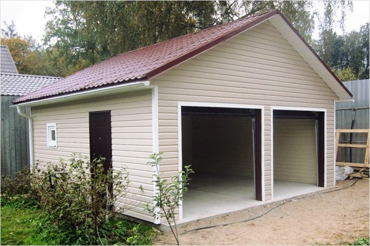 Как построить гараж на две машины
