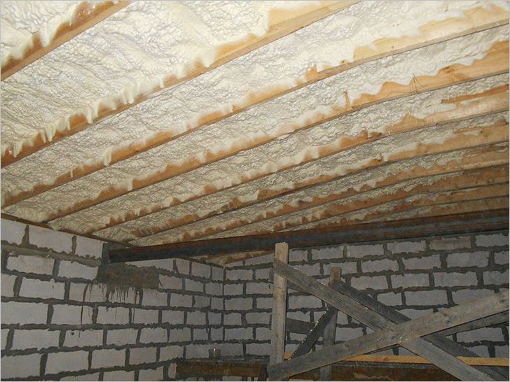 Обработка крыши жидким утеплителем