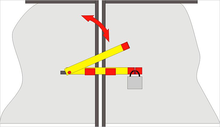 Замок вертушка