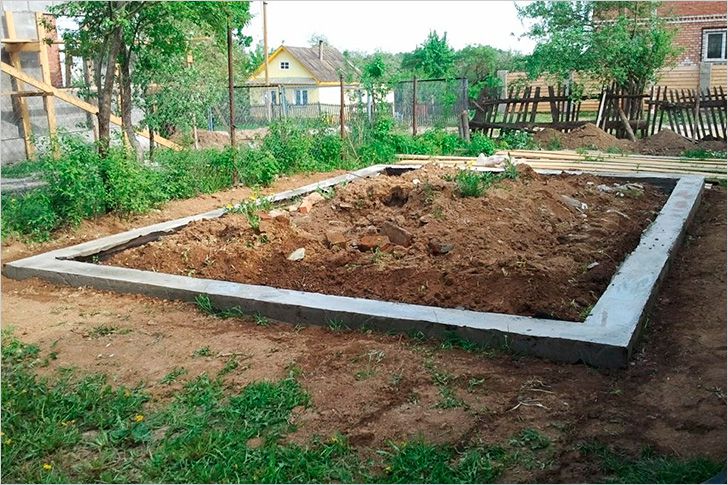 Фундамент для гаража из шлакоблоков