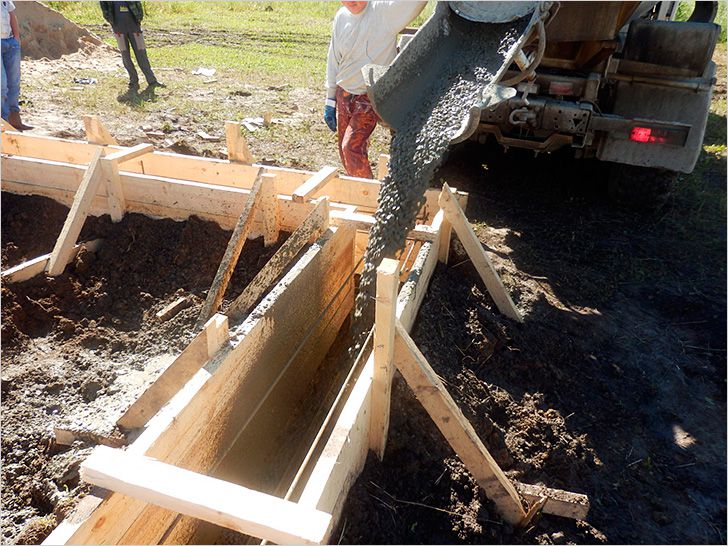 Заливка бетона