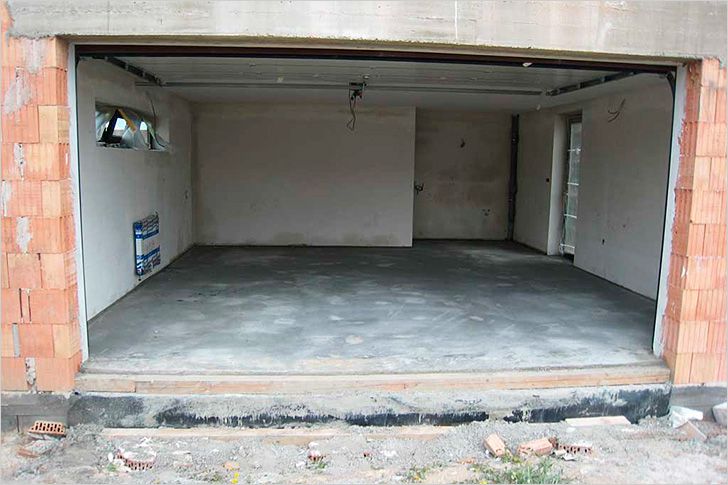 Заливка пола гаража своими руками