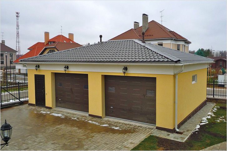Крыша гаража своими руками