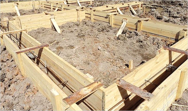 Опалубка из досок