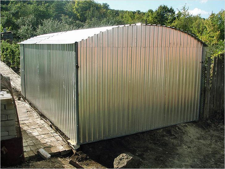 Металлический гараж своими руками