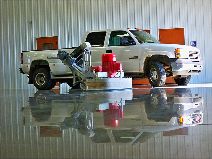 Полированный бетонный пол