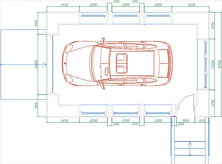 Проект гаража и расчет основания