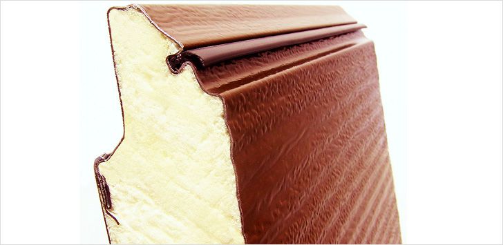 Сэндвич-панель в разрезе