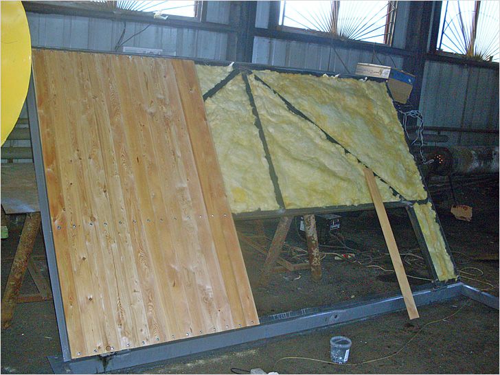 Утепление металлических ворот