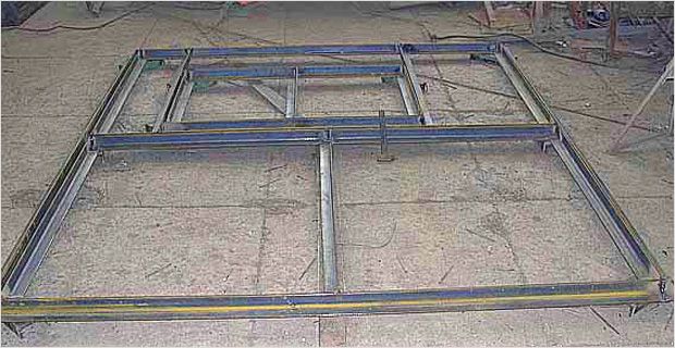 Каркас ворот из металлического уголка