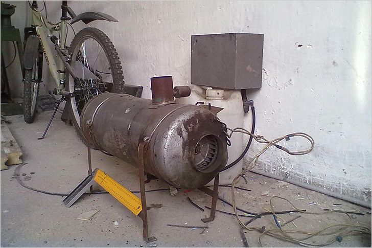 Как сделать печку в гараж своими руками