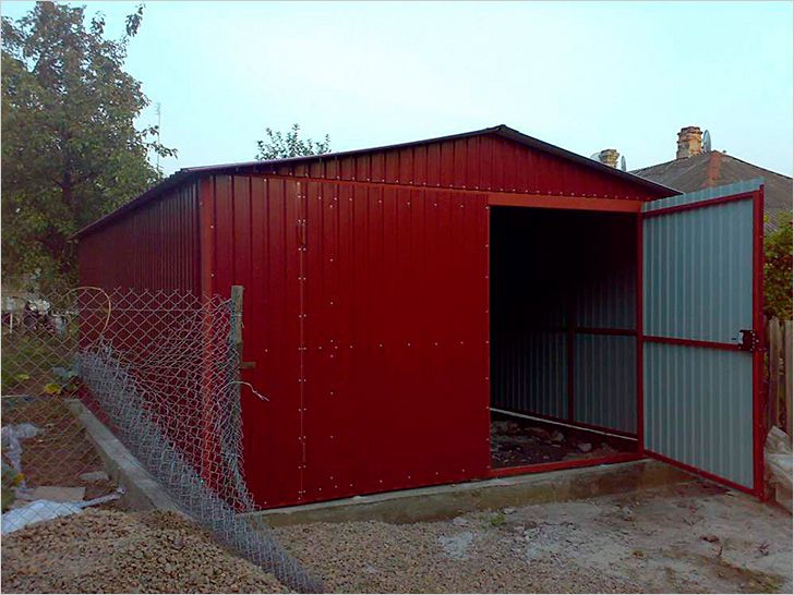 Железный гараж своими руками