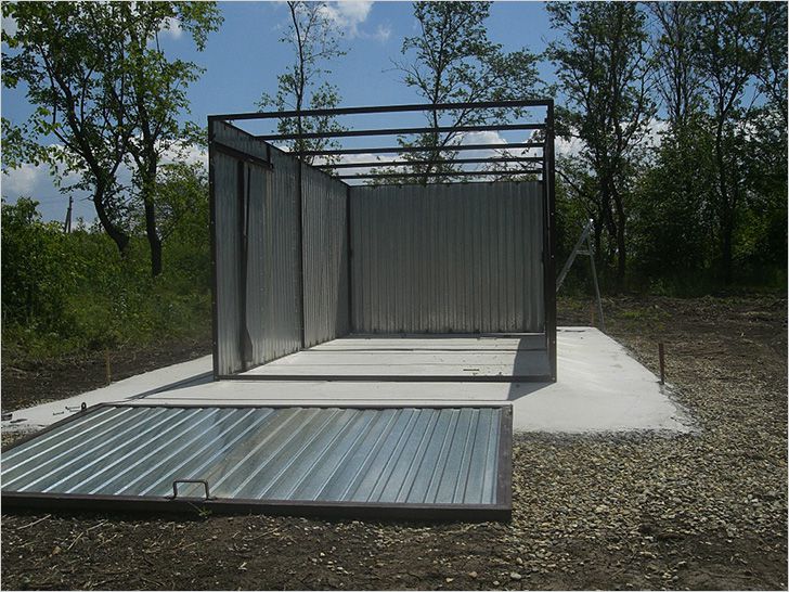 Железный гараж своими руками