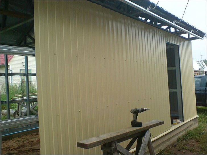 Железный гараж своими руками