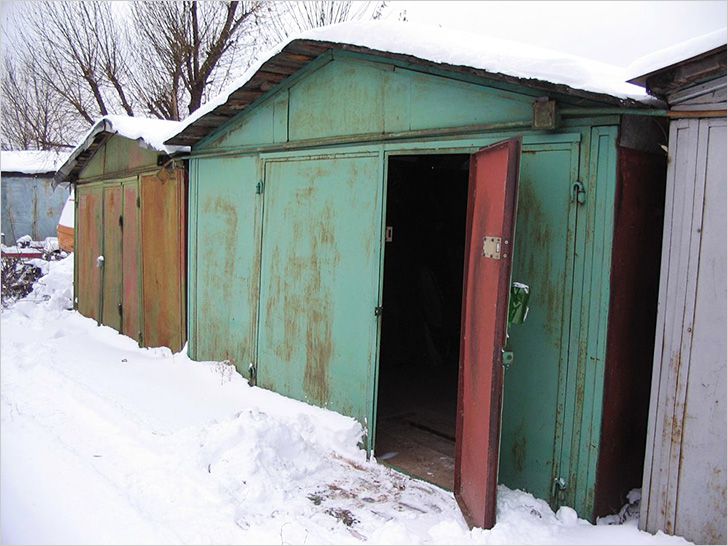 Железный гараж своими руками