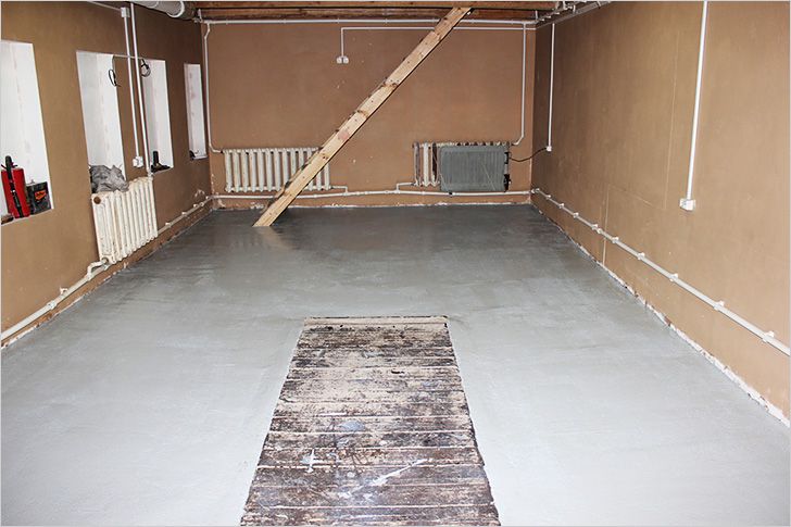 Пол в гараже своими руками