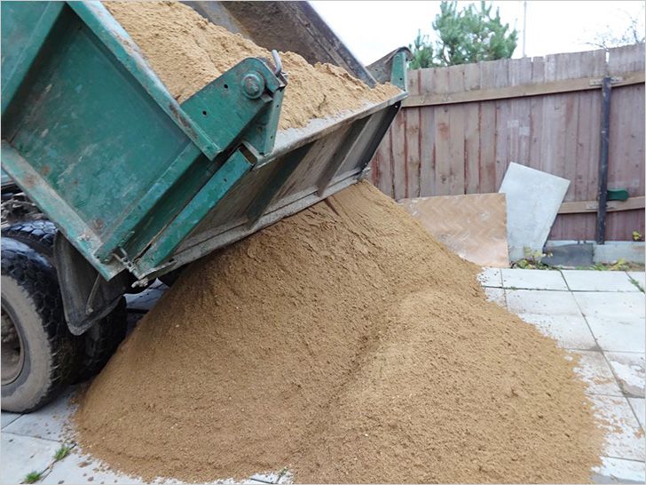 Песок для изготовления бетона