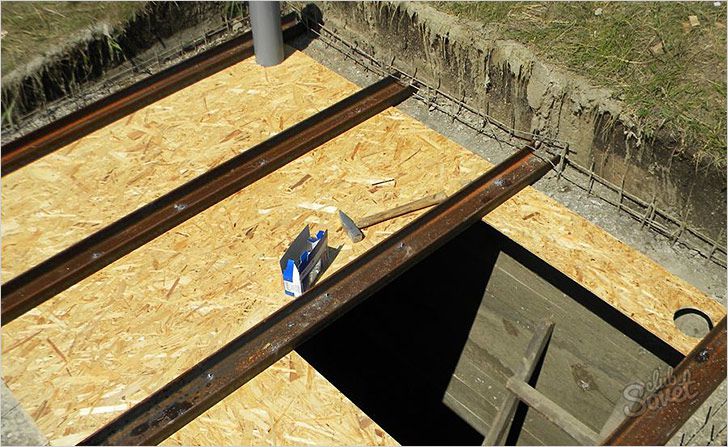 Обустройство погреба перед возведением стен гаража