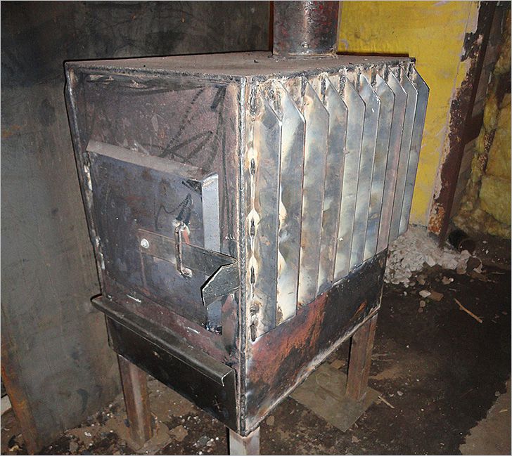 Такая буржуйка лучше греет