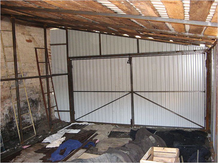 Вид крыши изнутри