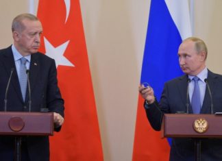 Песков: речи о двусторонних контактах Путина и Эрдогана пока нет