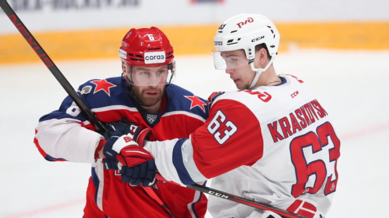 ЦСКА одержал победу над &laquo;Спартаком&raquo; в матче КХЛ