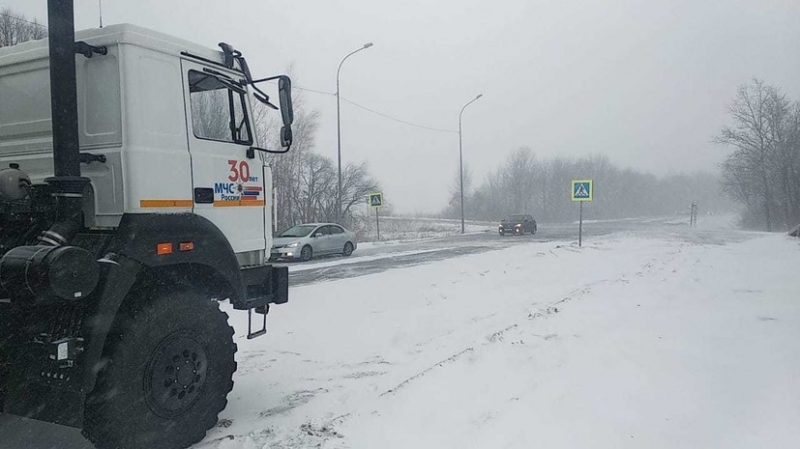 Электроснабжение и транспортное сообщение нарушено в Хабаровском крае