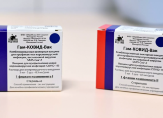 Исследования «Спутника V» в виде капель для носа ожидаются в апреле