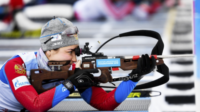 Сборная Югры выиграла женскую эстафету на чемпионате России по биатлону