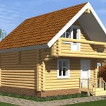 Разновидности 2 этажных бань из бруса