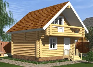 Разновидности 2 этажных бань из бруса