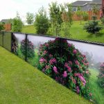 Преимущества фотосетки для забора