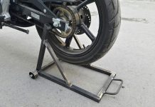 Как поднять мотоцикл