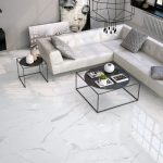 Белый керамогранит в интерьере