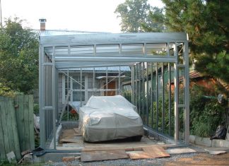 Гаражный бокс из ЛСТК за пару дней