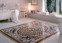 Мраморная мозайка на пол и её преимущества