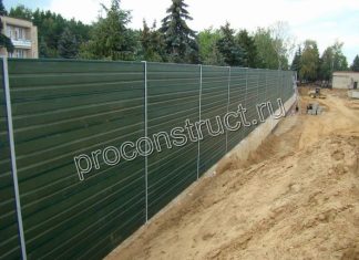 Шумопоглощающий забор с фундаментом — надёжный и долговечный