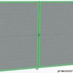 Ворота промышленные распашные гаражные: большие створки для крупной техники и грузового транспорта