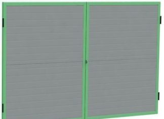 Ворота промышленные распашные гаражные: большие створки для крупной техники и грузового транспорта