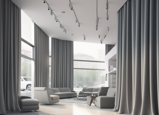 Как выбрать шторы для автосалона с учетом всех требований