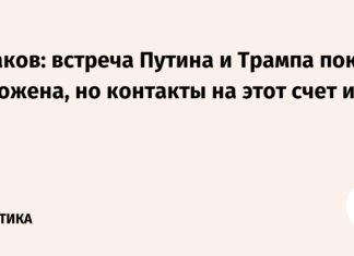Ушаков: встреча Путина и Трампа пока отложена, но контакты на этот счет идут