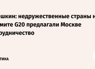 Орешкин: недружественные страны на саммите G20 предлагали Москве сотрудничество