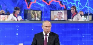 Число обращений на прямую линию с Путиным превысило 255 тысяч