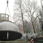 Купол демонтировали со здания обсерватории Минского планетария