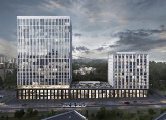 Овчинский: в бизнес-центре у станции метро «Ленинский проспект» завершили фасадные работы