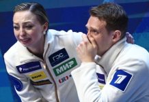 Судьи могут спасти, но не обязаны: Мишина упала с выброса в конце программы и подарила золото Бойковой и Козловскому