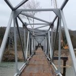 В Лермонтово открыли временный мост на месте смытого рекой Шапсухо